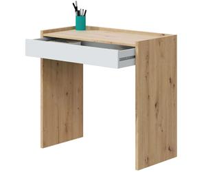 Miroytengo Escritorio Juvenil Noa Color Roble Nodi y Blanco Artik 77x82x40 cm Blanco/ Madera -