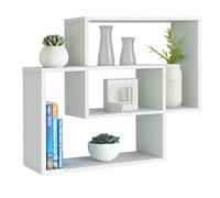 Miroytengo Estantería de pared Riva, Baldas Pared Rectangulares, Estantes de Salón o Dormitorio Blanco 60x60x16 cm