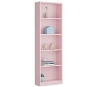 Miroytengo Estantería y Librería Juvenil Dormitorio Infantil I-Joy Melamina Color Rosa 52x180x25 cm
