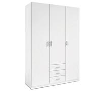 Miroytengo Exojo Armario Grande Roma Blanco 3 Cajones 3 Puertas 149x216CM