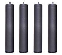 Miroytengo Juego 4 Patas 15 cm para Somier o Base Tapizada con Forma Cilindrica en Metal con Medidas Especiales