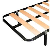 Miroytengo Juego de 4 o 6 Patas Cuadradas Metálicas con Abrazadera para Somier Tubo 30x30 mm Disponible en Varias Medidas