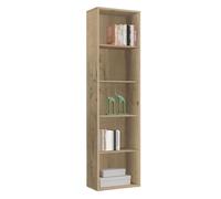 Miroytengo Librería alta color Roble Gold 167x52x33 cm Estantería estrecha
