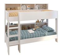 Miroytengo Litera Infantil Mouse 90x200 cm Dormitorio Juvenil en Color Blanco Mate