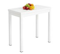 Miroytengo Mesa Cocina Extensible Bleca Libro Blanco Mate 80x76x40-80 cm