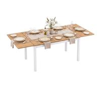 Miroytengo Mesa Cocina Extensible Taste Roble Blanco Mate 100-140x76x60 cm
