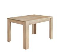 Miroytengo Mesa de Comedor Extensible Kendra Elegante 90cm Melamina Color Roble Canadian 140/190x90 cm