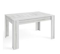 Miroytengo Mesa de Comedor Salón Extensible Bass Estilo Contemporáneo en Color Blanco Albo 140/200x90 cm