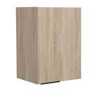 Miroytengo Módulo Cocina Arko Superior Estilo Industrial en Color Roble Áspero y Negro con 1 Puerta y 1 Estante Interno 40x58x36 cm