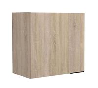 Miroytengo Módulo Superior Cocina Arko en Color Madera Claro y Negro 1 Puerta melamina 60x57.9x35.6 cm