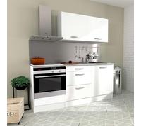 Miroytengo Módulos Individuales y Cocinas Completas en Color Blanco Mate (Cocinas Completas, Cocina 5 Muebles 180 cm)