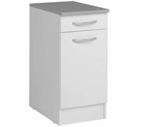 Miroytengo Módulos Individuales y Cocinas Completas en Color Blanco Mate (Módulos Individuales, Inferior 40 cm 1p 1c)