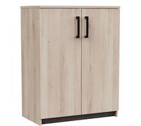 Miroytengo Mueble Auxiliar Watson Estilo Industrial en Color Roble Kronberg y Roble Waterford con 2 Puertas 73x95x41 cm