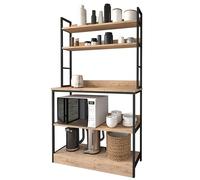 Miroytengo Mueble Cocina Auxiliar Rus Roble Safir y Negro 101x161 cm