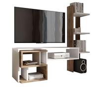 Miroytengo Mueble De Salón Moderno Mom Color Roble Ansberg Y Blanco Semimate 187 cm