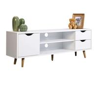 Miroytengo Mueble de TV Fiano en color blanco 120x41x28 cm Blanco - 120x41x28 cm