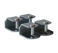 Miroytengo Pack 4 Abrazaderas metálicas para somier de Tubo 30x30 mm, Sistema antiruido de Gran Estabilidad y Resistencia.