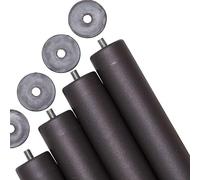 Miroytengo Pack 4 Patas 25 cm para somier o Base tapizada cilindricas Medidas Especiales Metal