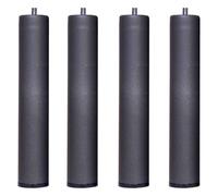 Miroytengo Pack 4 Patas 30 cm para somier o Base tapizada cilindricas Medidas Especiales Metal