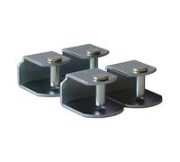 Miroytengo Pack 4 Patas para Somier + 4 Abrazaderas con Forma Cilindrica en Metal (40 cm)