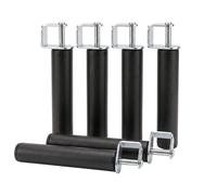 Miroytengo Pack 6 Patas para Somier + 6 Abrazaderas con Forma Cilindrica en Metal (Compatible 40x30 mm)
