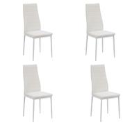 Miroytengo Pack de 4 Sillas Blancas para Salón Comedor, Sillas Avat Estilo Moderno en Blanco 42x96x52 cm