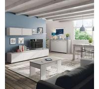 Miroytengo Pack Muebles Salón Comedor Plutón III (Mueble Modular+Mesa Centro+Mesa Comedor+aparador)