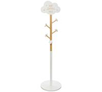 Atmosphera Perchero infantil Nuage - Madera, decoración nube, Blanco D.35 H.135,5 cm