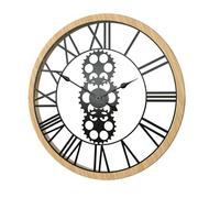 Miroytengo Reloj de Pared para Salón y Comedor Maelo, Diseño Contemporáneo, Color Negro 70 cm, Estilo Moderno