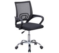 Miroytengo Silla de Estudio Slim giratoria en Color Negro Diseño Original Oficina Moderna