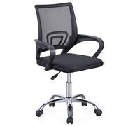 Miroytengo Silla de Oficina Vita despacho Negro giratoria apoyabrazos Refuerzo Lumbar Tejido 3D Transpirable Metal 58x81x54 cm