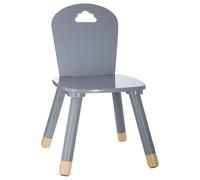 Miroytengo Silla Infantil Dormitorio Douceur con Patas de Madera Estilo Infantil en Color Gris y Roble Claro