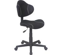 Miroytengo Silla Oficina Argonaut, Silla Escritorio Giratoria Altura Ajustable Poliéster Negro 58x82x57 cm