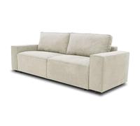 Miroytengo Sofá Cama Dutch para Salón Comedor Estilo Contemporáneo en Color Beige de 3 Plazas y con Arcón 239 cm