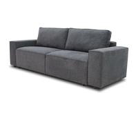 Miroytengo Sofá Cama Dutch para Salón Comedor Estilo Contemporáneo en Color Gris Antracita de 3 Plazas y con Arcón 239 cm