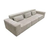 Miroytengo Sofá Modular Horizon 3 plazas Salón Comedor Beige 307 cm