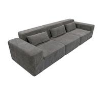 Miroytengo Sofá Modular Horizon 3 plazas Salón Comedor Gris Oscuro 307 cm