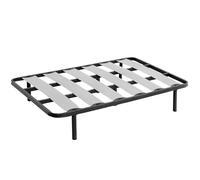 Miroytengo Somier 135x180 cm de Láminas Anchas de Chopo con Patas, Refuerzo Central Acero, Sistema Antirruido
