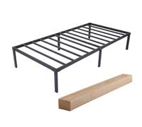 Miroytengo Somier 90x190 cm Desmontable, Altura 36 cm, Cama Individual Lary, Base Cama Metal Negro