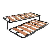 Miroytengo Somier Cama Canguro Tubo 40x30 mm Patas Plegables y Ruedas Incluidas (90x190 cm)