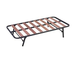 Miroytengo Somier elevable Arrastre Inferior 105x190 cm con Ruedas Cama Canguro Patas Plegables Tubo de 30x30 mm