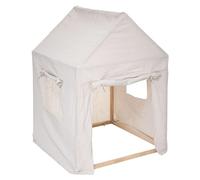Miroytengo Tienda Infantil Safari con Estructura de Madera de Pino, Color Blanco y Poliéster - Medidas 77x115 cm