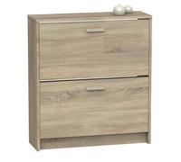 Miroytengo Zapatero 2 Puertas Tibet Recibidor con Posibilidad de Colgar en Pared Color Roble Cambrian 82x74x25 cm