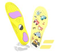 MIRPARVA Plantilla Niños para Airtag, Transpirable Localizador Protectora de Oculto Compatible con Airtag, para Zapatos de Criança y Adultos (amarillo, 23.5-25cm)