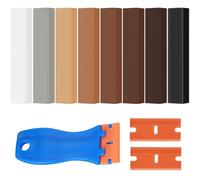 MirraSwit 8 Pcs Juego de Reparación de Cera Dura, Cera Reparación Madera con una Espátula, Varillas de Cera de Reparación de Muebles para Arañazos Agujeros Reparación de Encimera
