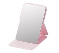 Mirror de tocador de alta definición - Cubierta de espejo de maquillaje plegable sin marco | Soft PU Mirror Diario, accesorio de belleza liviano para bolsas de encimera de dormitorio o configura