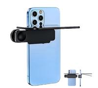 Mirror Effect Lens - Capture Stunning Reflections Instantly, Mirror Clip Kit for Back Camera Smartphone, Adjustable HD Glass Vertical Clip on Selfie Mirror for Outdoor Travel Photography (Black)