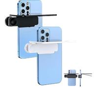 Mirror Effect Lens - Capture Stunning Reflections Instantly, Mirror Clip Kit for Back Camera Smartphone, Adjustable HD Glass Vertical Clip on Selfie Mirror for Outdoor Travel Photography (White*Black)
