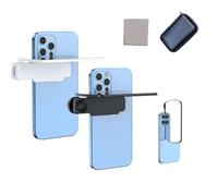 Mirror Effect Lens - Capture Stunning Reflections Instantly, Mount Smartphone Camera Mirror Reflection Clip Kit, Shoot The Sky Lake Water Portrait for All Phones, Outdoor Photography (White+Black)
