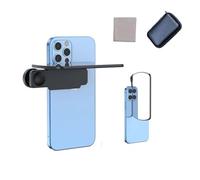 Mirror Effect Lens - Capture Stunning Reflections Instantly, Mount Smartphone Camera Mirror Reflection Clip Kit, Shoot The Sky Lake Water Portrait for All Phones, Outdoor Photography (Black*2)